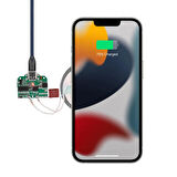 Kablosuz Şarj Modülü Type C 15W 5V 1A 9V 1.5A Mobil Akıllı Telefon Oyuncak Pil Şarj QI WPC V1.2.3