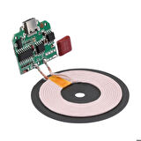 Kablosuz Şarj Modülü Type C 15W 5V 1A 9V 1.5A Mobil Akıllı Telefon Oyuncak Pil Şarj QI WPC V1.2.3
