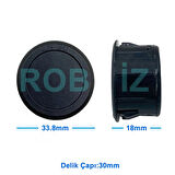 4-100V Dc Voltmetre Yuvarlak Panel Tip Montajlanabilir Dijital Kırmızı Renk Led Ekran Voltaj İzleme