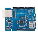 Arduino Ethernet Shield Wiznet W5500 3.3V SPI TCP/IP UDP Network Ağ Lan Haberleşme İnternet Iot Kont
