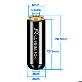 3.5mm Dişi Ses Soket Kutusu 4 Tel Kutuplu Aluminyum Jack Altın Kaplama Stereo Kulaklık Mikrofon Hopa