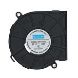 7530 12V DC Salyangoz Fan DFH7530 3D Yazıcı Soğutma Fanı Santirfüj Havalandırma Klima Türbin Kuluçka