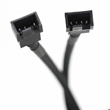 1 to 2 Çoğaltıcı 25cm Fan Uzatma Kablosu Y Tip 4 Pin 3 Pin Bilgisayar Kasa Anakart Ekran Kartı Soğut