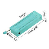 40 Pin Zif Soket Mandallı Kolay Entegre Montaj Aparatı Geliştirme Kartı Altın Kaplama 2.54mm DIP ZIF