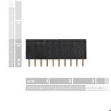10 Pin Tek Sıra Dişi Header 180 Derece 1x10 Pin 2.54mm Soket Konnektör Breadboard Pcb Devre Bağlantı