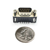 DB9 90 Derece Erkek Bağlantı Konnektörü DSUB 9 Pin Pcb Montaj Tip RS232 Rs485 Data Bağlantı Soketi