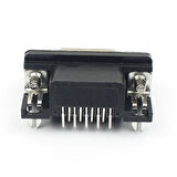 DB9 90 Derece Erkek Bağlantı Konnektörü DSUB 9 Pin Pcb Montaj Tip RS232 Rs485 Data Bağlantı Soketi