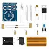 Demonte Mini Tesla Bobin Kit Modül Kablosuz Enerji İletimi BD243 DC 9 / 12V Temassız Elektrik Transf