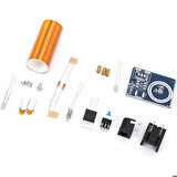 Demonte Mini Tesla Bobin Kit Modül Kablosuz Enerji İletimi BD243 DC 9 / 12V Temassız Elektrik Transf
