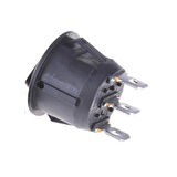 Yuvarlak 3 Pin Anahtar Rocker Switch Mini Buton Siyah  23mm Açma Kapama Anahtarı On Off On 3 Durumlu   6A 250V 10A 125V
