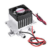 Termo Elektrik Peltier Su Soğutucu Sistem  DC 12V 6A 60W Mini Klima Buzdolabı Buzluk Araba Soğuk Hava Üreteci Sıcaklık Düşürücü