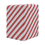 Yerli Ambalaj Kağıdı Beyaz Kırmızı Verev Çizgili 40gr 70x10cm 10'lu Paket