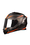 Storm 2 Racer Mat Tıtanıum-turuncu Kask (gri Camlı )