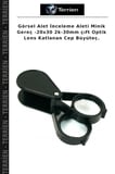 Görsel Alet İnceleme Aleti Minik Gereç -20x30 2k-30mm çıft Optik Lens Katlanan Cep Büyüteç.