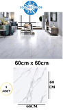 Kendinden Yapışkanlı Yer Zemin ve Duvar Kaplama Paneli Arkası Kauçuklu 60X60cm Floor Pvc Panel 6216