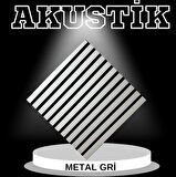 Metal Gri Akustik Panel 3mm Keçe ve 8mm Mdflam Pinterest Salon Ofis Duvar Paneli 50X50cm 1 Adet