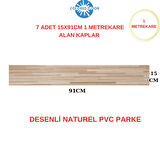 Yapışkanlı Desenli Naturel PVC Floor Esnek Zemin Yer Döşeme Parke Salon Ofis Otel Karavan Parke-P13