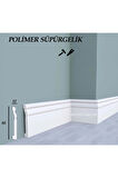 8cmx120cm Lotus PVC Süpürgelik Desenli Suya Neme Dayanıklı PVC Parke Seramik Salon Mutfak Süpürgelik