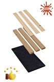 Gold Aynalı Akustik Duvar Paneli 50x50cm GRİ 8mm Mdf 4mm Keçe Isı Yalıtımı Ofis Salon Elit Tasarım