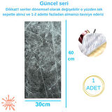 BS1762 Kendinden Yapışkanlı 1Adet 30x60cm Mermer Desenli Esnek Karavan Banyo Wc Duvar Kaplama Paneli