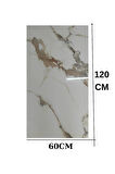 Alternatif Kaplama UV PVC Mermer Panel Elegant1 Adet 60x120cm Ev Ofis Otel Duvar Kaplama Paneli