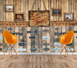 Kendinden Yapışkanlı Açık Kahve Köşesi Mutfak Salon Kafe Duvar Kağıdı Paneli 70x70cm 1 Adet NW172