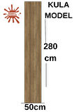 50x280cm Kula Kahverengi Akustik Duvar Paneli 3mm Keçe Ve 8mm Mdflam Salon Ofis Duvar Çıtası Lambiri