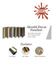 50x280cm Kula Kahverengi Akustik Duvar Paneli 3mm Keçe Ve 8mm Mdflam Salon Ofis Duvar Çıtası Lambiri