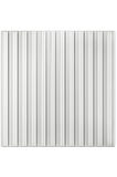 1m² (50cmx50cm 4 Adet) Beyaz 3D ABS PVC Malzeme Dayanıklı Duvar Paneli Silinebilir Lambiri Panel