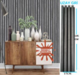 17x145cm 1 Adet ATC Uzay Gri Model PVC Lambiri Prefabrik Ofis Dekoratif Pvc Lambiri Duvar Paneli