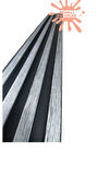 17x145cm 1 Adet ATC Uzay Gri Model PVC Lambiri Prefabrik Ofis Dekoratif Pvc Lambiri Duvar Paneli