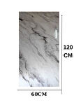 Alternatif Kaplama UV PVC Fırtına Mermer Desenli 1 Adet 60x120cm Ev Ofis Otel Duvar Kaplama Paneli