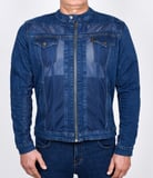 Riderdenim Efil File Kot Yazlık Motosiklet Montu Mavi