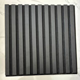50x50cm 1 Adet Siyah Renk Akustik Panel 3mm Keçe Ve 8mm Mdflam Salon Ofis Duvar Çıtası Paneli Cide