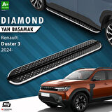 S-Dizayn Renault Duster 3 Diamond Krom Yan Basamak 183 Cm 2024 Üzeri A+ Kalite