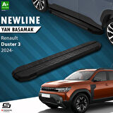 S-Dizayn Renault Duster 3 NewLine Siyah Yan Basamak 183 Cm 2024 Üzeri A+ Kalite