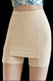 Çift Katmanlı Etek Altı Şort Korse Kadın 4432