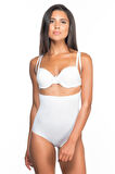 Beyaz Mı Emay 2073 Göğüsü Açık Desenli Body Korse