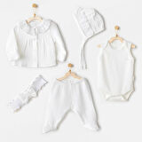 Natural Gift Müslin 5'li Hastane Çıkışı White