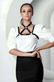 Şık Crop Yaka Harness, Giysi Üzeri Tamamlayıcı Yaka Aksesuar - Brf1290