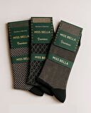 Missbella Bambu Desenli Erkek Çorap 10 Adet