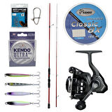 YekOutdoor LRF JİG Seti Okuma Red Spin 7'6'' 228 cm 3-15 gr 2 Parça&Okuma Acuador ACU-1000A 3+1BB Olta Makinesi