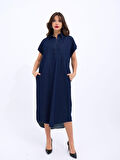 Reka Moda 7348 KOT ELBİSE-MAVİ