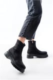 Bezos Kadın Fermuarlı Günlük Rahat Kışlık Dalgıç Bot · Renk: Siyah · Beden: 38 RENGAREN