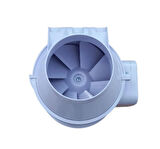 BVN Bahçıvan Bmfx St 100 Plastik Yuvarlak Karma Akışlı Çift Hızlı Kanal Fanı 195 M3/H