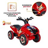 Müzikli ve Led Işıklı Akülü Atv 6v Ranger Kırmızı