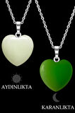 Sertifikalı Kalp Kesim Fosfor Taşı Kolye