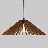Decarthuma Doğal Ahşap Mdf 3d Lazer Yıldız Rustik Salon Avize