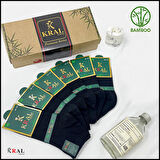 Erkek Çorap 6 Çift Dikişsiz Yazlık Bambu Kısa Patik Set (HEDİYE KUTULU)