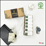Erkek Çorap 6 Çift Dikişsiz Yazlık Bambu Kısa Patik Set (HEDİYE KUTULU)